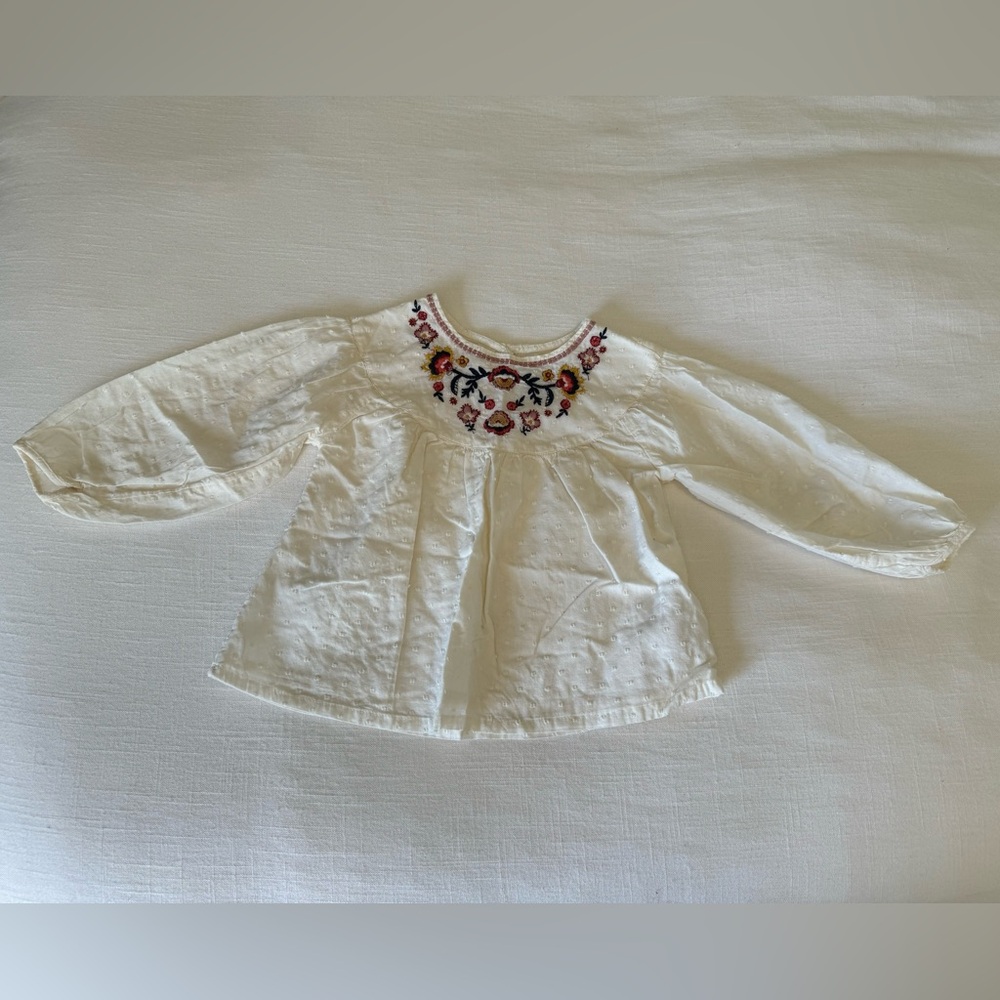 Old Navy | Peasant Blouse with Embroidery | 3T